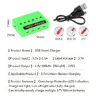 Caravan 3.7v Rechargeable Lithium Battery Charger Compatible For LED Light 500MA